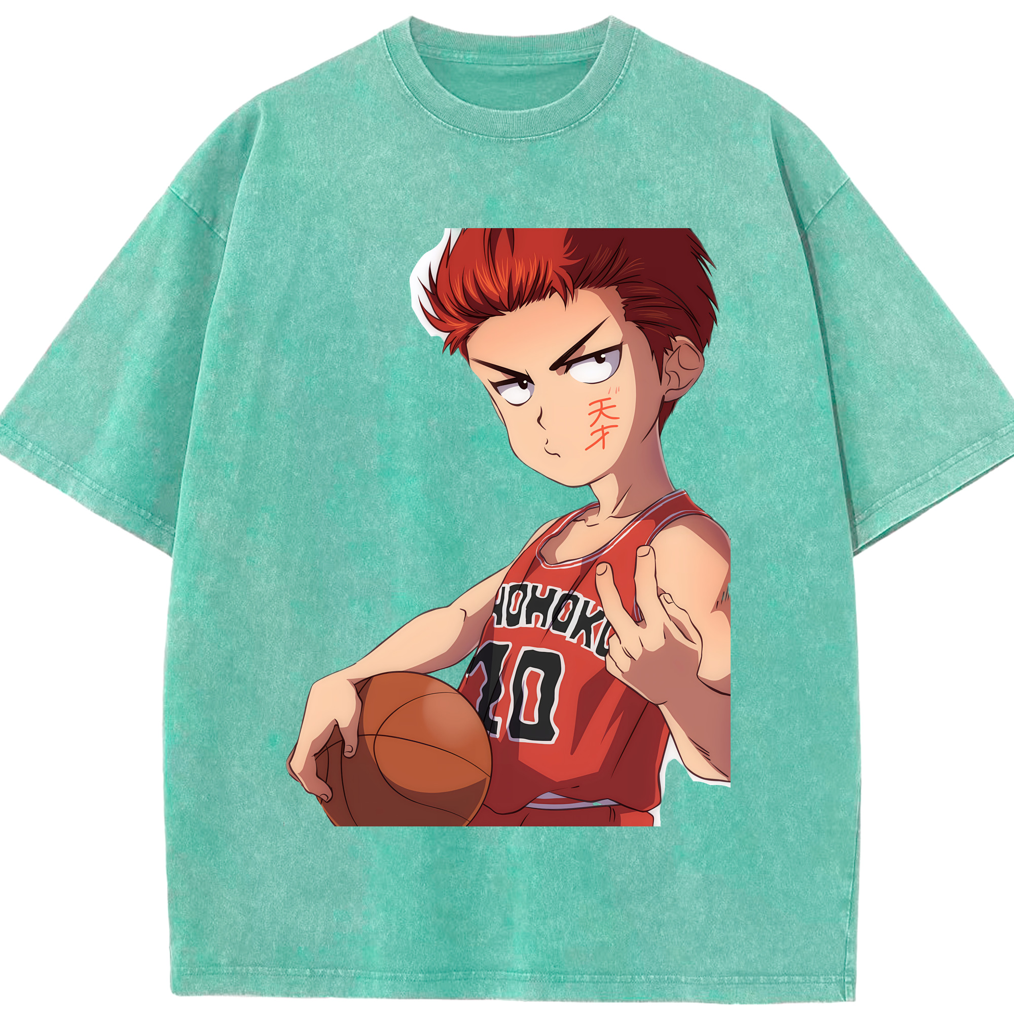 （画像用） SLAM DUNK／スラムダンク 綿100% ヴィンテージ風 半袖Tシャツ（フロントプリント）